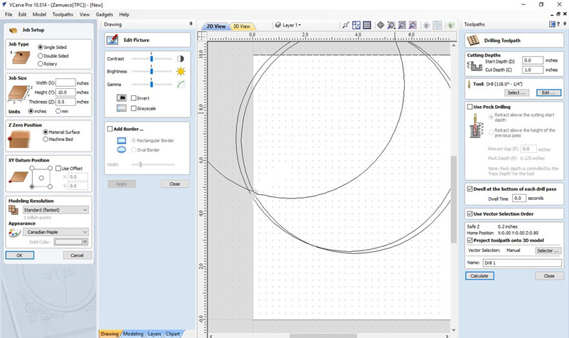 Vectric VCarve Pro 10.514 英文版在CNC路由器上创建和切割零件工具软件010991