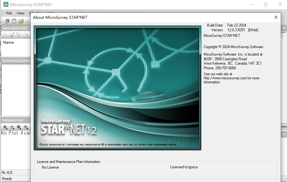 MicroSurvey STAR*NET Ultimate 12.0.3.5251 注册版 MicroSurvey StarNet 网格测量软件MicroSurvey STAR-NET 030245
