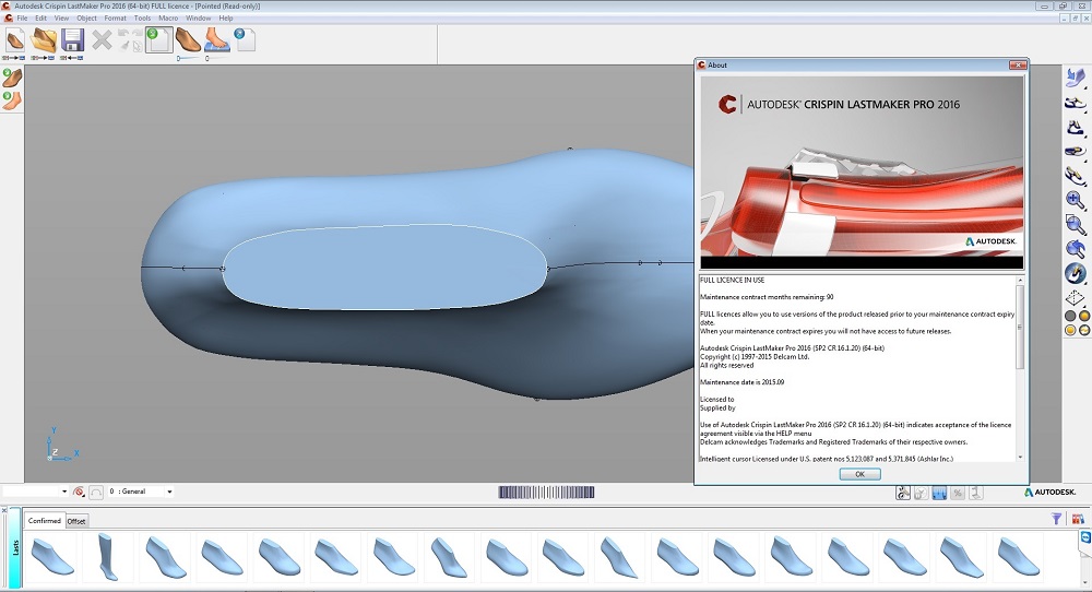 Autodesk Crispin LastMaker 2016 R1 SP3 数字鞋样设计软件 Autodesk Crispin LastMaker 专业鞋楦设计软件020519