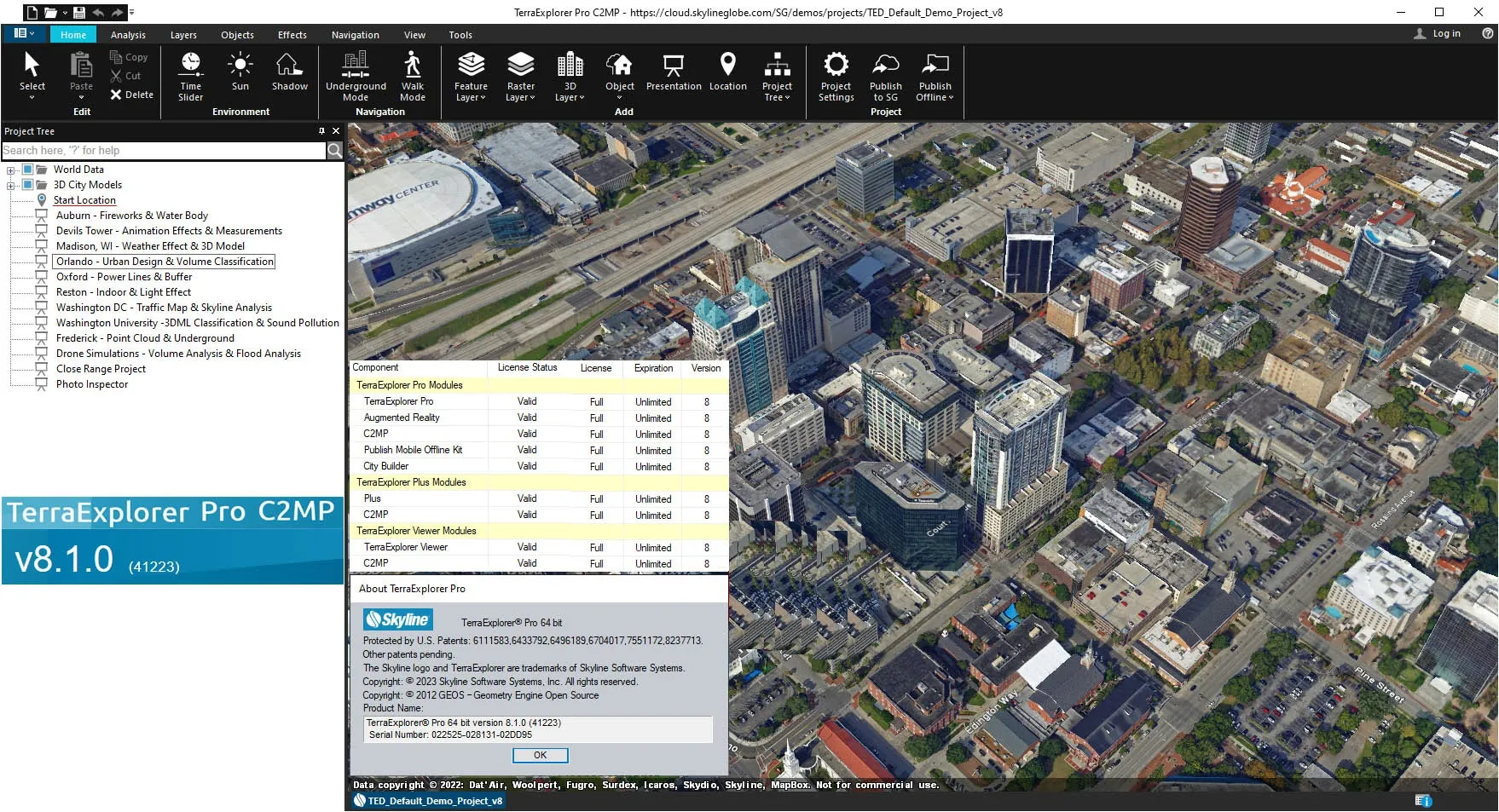 Skyline TerraExplorer Pro 8.1.0 Build 41223一款专业的3D GIS查看器030210