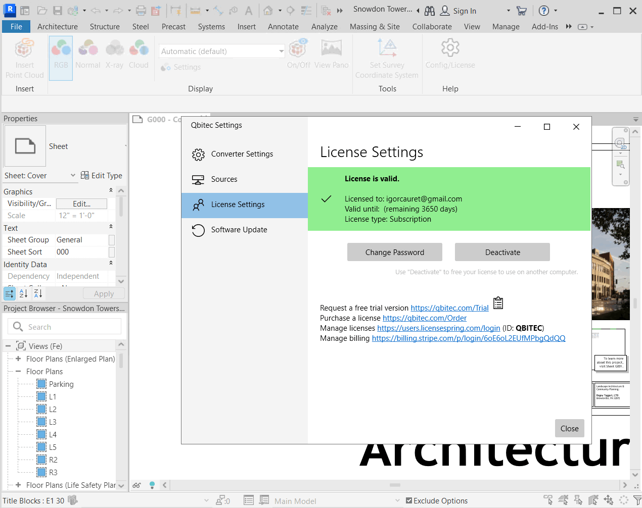 Qbitec v1.3.2 for Autodesk Revit 2024-2026 消除点云限制的插件Autodesk Revit插件工具011708