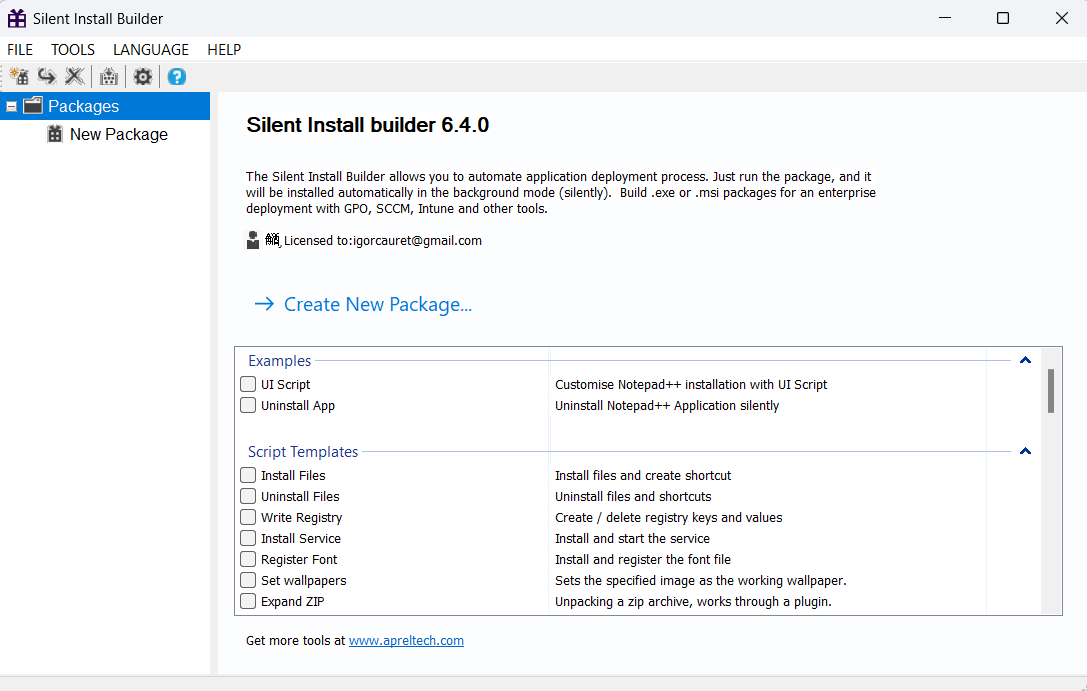Silent Install Builder 6.4.0 英文激活版软件自动安装制作工具080127