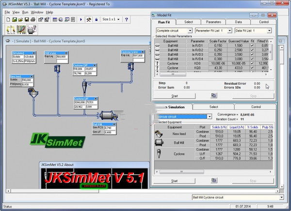 JKTech JKSimMet 5.3.21 碎磨流程模拟优化软件工艺模拟工具060376