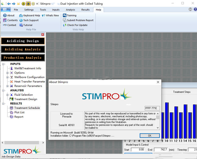 Stimpro 10.13.2 酸化模拟设计分析产量预测经济评价和实时监测酸化软件工具061050