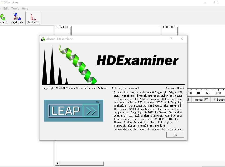 HDExaminer 3.42 专为满足蛋白质表征需求设计的软件工具氢氘交换(HDX)数据分析的软件工具060595