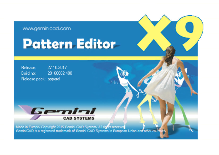 Gemini x9 Pattern Editor (2017) + PATCH 服装设计与排版软件立体设计工具020525