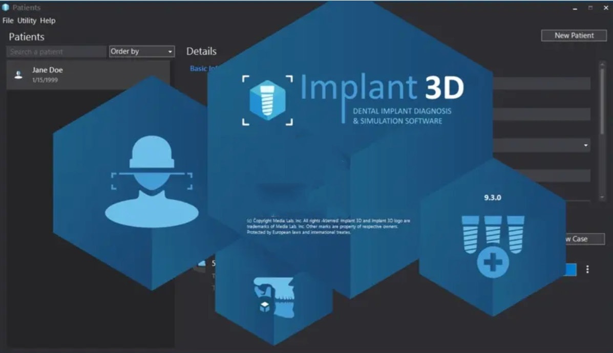 Implant3D 9.3 激活版高级牙科种植体规划模拟软件060250