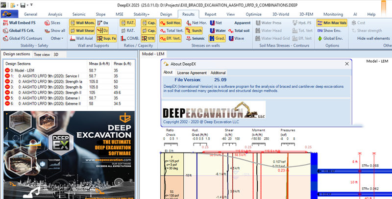 Deep Excavation DeepEX 2025 v25.0.11.0 激活版深基坑软件