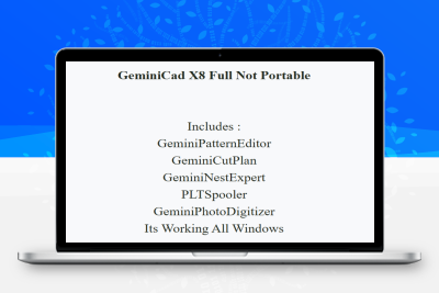 GeminiCad X8 Full 服装设计与排版软件立体设计工具