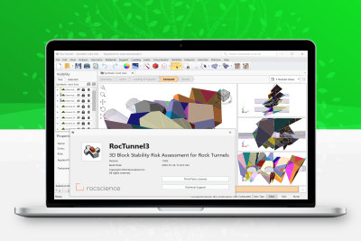 Rocscience RocTunnel3 v1.002 x64 加密狗版地下开挖设计3D 岩体稳定性分析软件