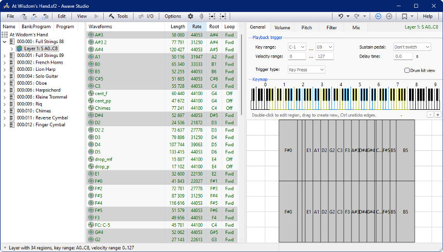Awave Studio v12.11.0 音频格式转换与合成工具040416